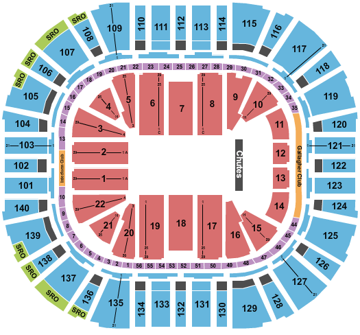 Delta Center PBR Seating Chart